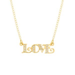 Colar Dourado Love