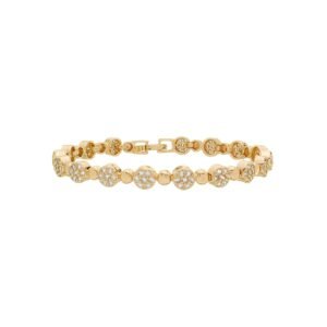 Pulseira Dourada de Circulos