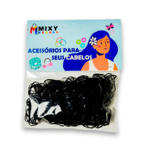 Mini Elástico para Cabelo 100 Unidades